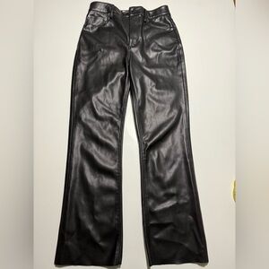 Zara Black Leather Trousers